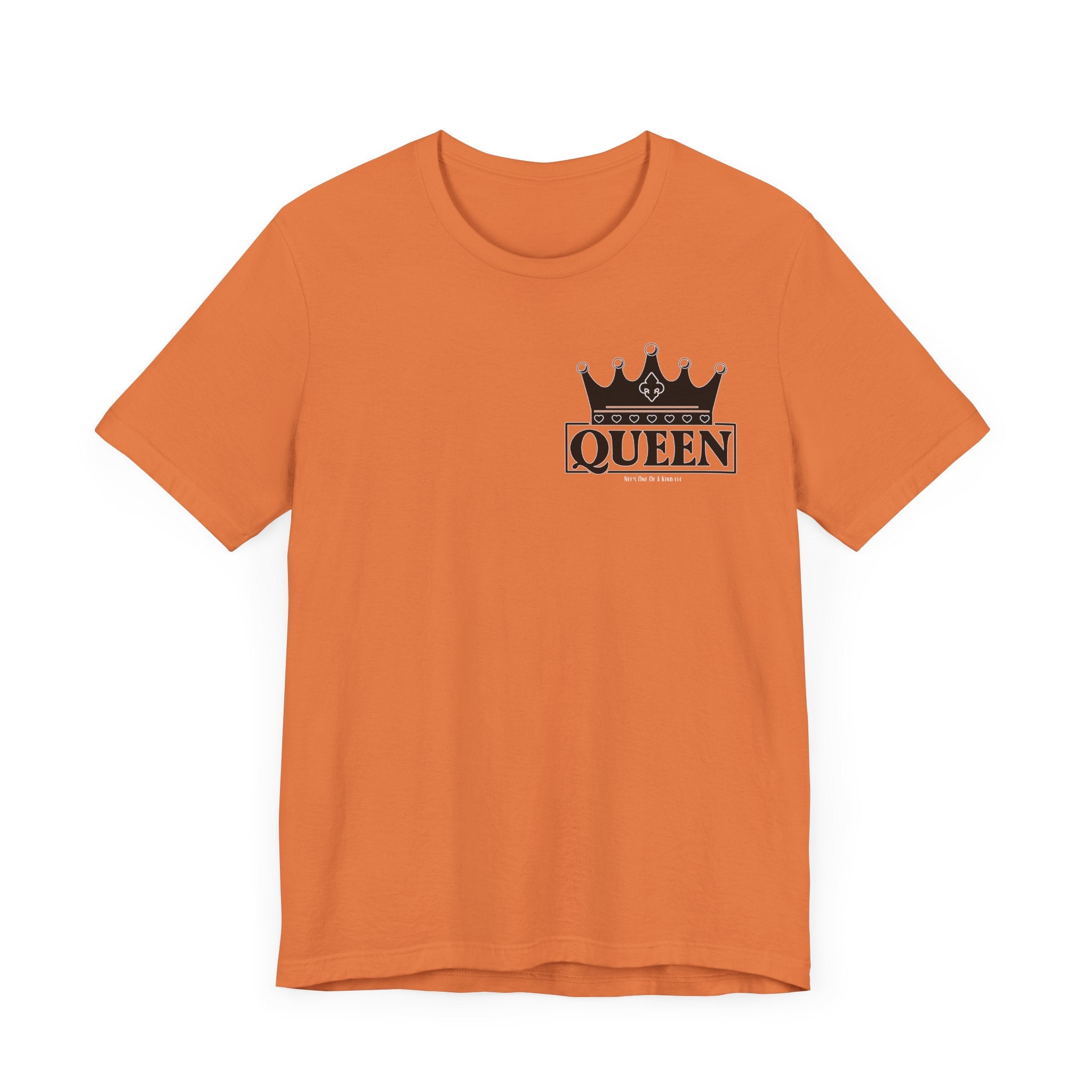 Queen with her King Valentine Casual Soft Unisex Jersey Crew Neck Short Sleeve Tee